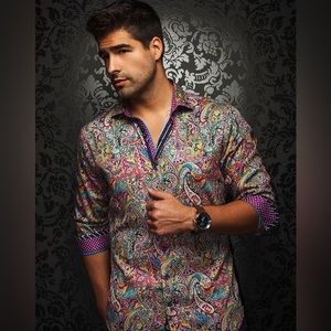 AU NOIR SHIRTS ST LUCIA RASPBERRY MULTI